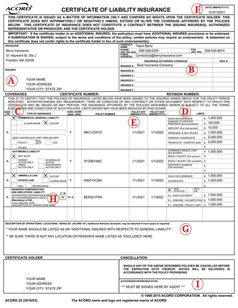 Sample Coi Template sample-coi-template